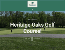 Tablet Screenshot of heritageoaksgolf.com